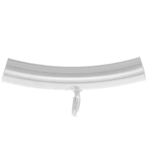 Tubo con gancio 15x6 mm per cordone da 2 mm - Argento 925 x1