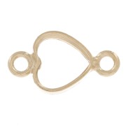 Distanziatore a cuore scavato 8x4 mm - Gold filled x1|raw }}
