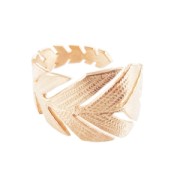 Anello foglia dorato rosa x1|raw }}