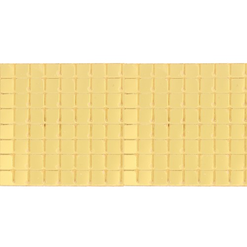 Set di 1600 mosaici quadrati adesivi a specchio 5x5 mm in acrilico - Dorato x1