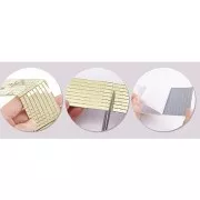 Set di 1600 mosaici quadrati adesivi a specchio 5x5 mm in acrilico - Dorato x1