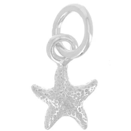 Ciondolo a forma di stella marina 11x7 mm - Argento 925 x1