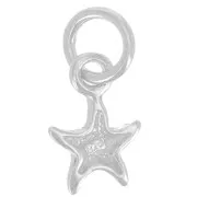 Ciondolo a forma di stella marina 11x7 mm - Argento 925 x1