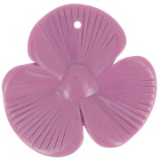 Pendente a 3 petali 42x43 mm in resina opaca - Plum x1|raw }}