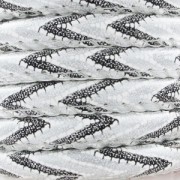 Cordone imitazione cuoio con cucitura 6 mm Gallone Grigio x 50cm|raw }}