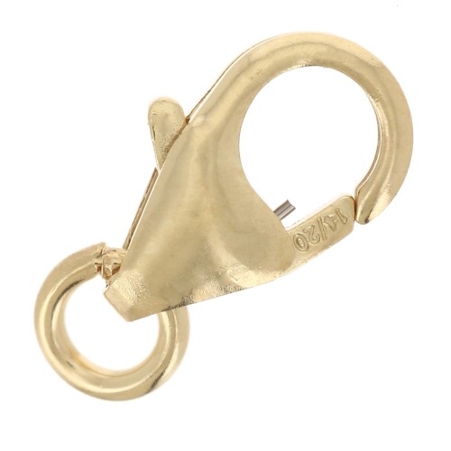 Chiusura a moschettone da 8 mm Gold filled x1