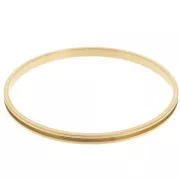 Bracciale 4x65mm per tessitura Delica 11/0 - 1 fila 1,5 mm Acciaio inox 304 Dorato