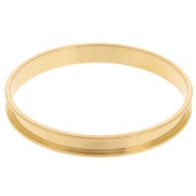 Bracciale 8x62mm per tessitura Delica 11/0 3 file 5,2mm Acciaio inox 304 Dorato|raw }}