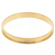 Bracciale 8x62mm per tessitura Delica 11/0 3 file 5,2mm Acciaio inox 304 Dorato