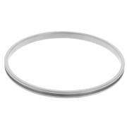 Bracciale 4x62 mm per tessitura Delica 11/0 - 1 fila 1,5 mm - Acciaio inossidabile 304
