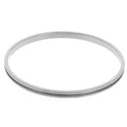 Bracciale 4x62 mm per tessitura Delica 11/0 - 1 fila 1,5 mm - Acciaio inossidabile 304