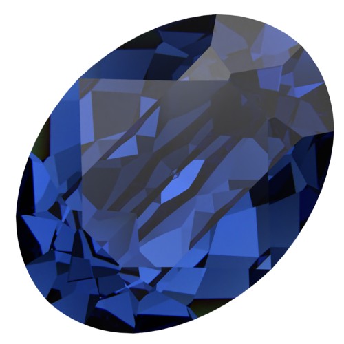Cabochon PureCrystal 4120 8x6 mm - Reinvented Dark Sapphire x1