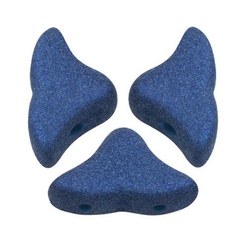 Perle di vetro Helios® di Puca® 6x10mm - Trendy Royal Blue Mat x10g