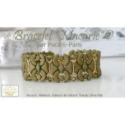 Perle in vetro Helios® di Puca® 6x10mm - Trendy Olive Mat x10g