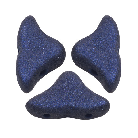 Perle di vetro Helios® di Puca® 6x10mm - Trendy Night Blue Mat x10g
