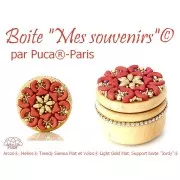 Perle in vetro Helios® di Puca® 6x10mm - Trendy Sienna Mat x10g