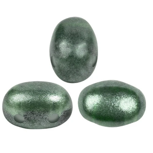 Perle di vetro Samos® by Puca® 7x5 mm - Riviera Bottle Green x10g