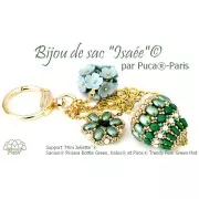 Perle di vetro Samos® by Puca® 7x5 mm - Riviera Bottle Green x10g