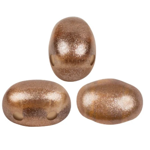 Perle di vetro Samos® by Puca® 7x5 mm - Riviera Mocca x10g