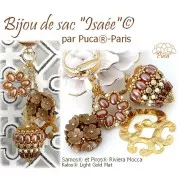 Perle di vetro Samos® by Puca® 7x5 mm - Riviera Mocca x10g