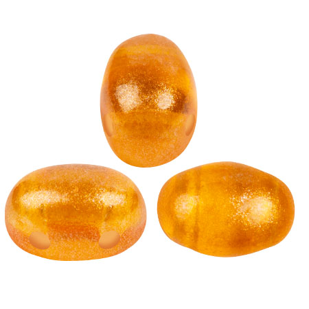 Perle di vetro Samos® by Puca® 7x5 mm - Riviera Orange x10g