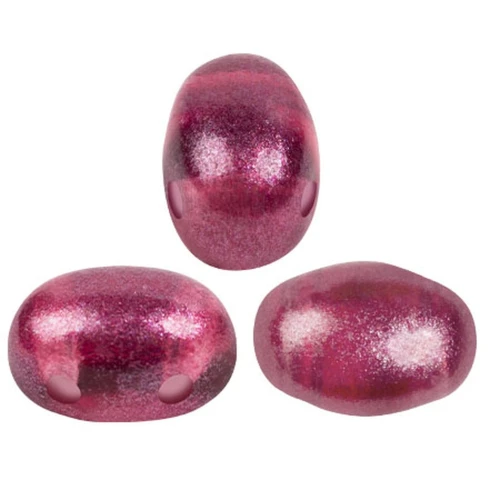 Perle di vetro Samos® by Puca® 7x5 mm - Riviera Siam Fucsia x10g