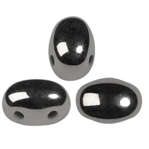 Perle in vetro Samos® di Puca® 7x5 mm - Full Chrome x10g