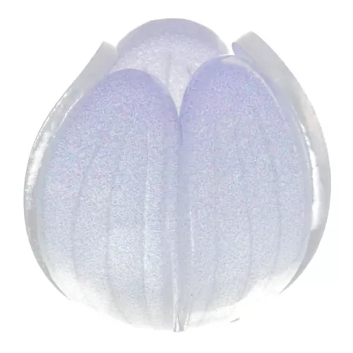 Perlina fiore in plastica 12 mm - Lilla x1