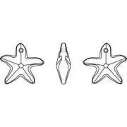 PureCrystal Starfish 6721 16 mm - Cristallo AB x1