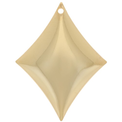 Ciondolo a forma di piastrella 28x21 mm - carta da gioco - Dorato in oro fino x1