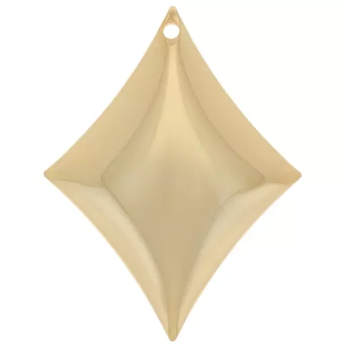 Ciondolo a forma di piastrella 28x21 mm - carta da gioco - Dorato in oro fino x1