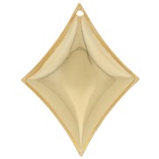 Ciondolo a forma di piastrella 28x21 mm - carta da gioco - Dorato in oro fino x1