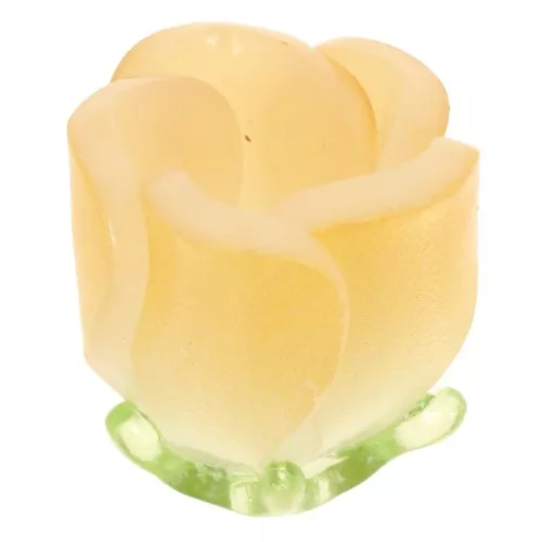 Perla fiore di tulipano 15x13 mm in plastica - Giallo x1