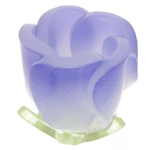 Perla fiore di tulipano 15x13 mm in plastica - Blu scuro x1