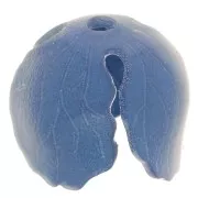 Perlina fiore acrilica 14 mm - Blu scuro x1