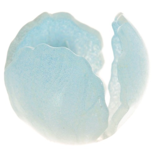 Perlina fiore acrilica 14 mm - Azzurro x1