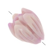 Perline a bocciolo di fiore 8,5x7 mm sintetiche - Lilla x8|raw }}