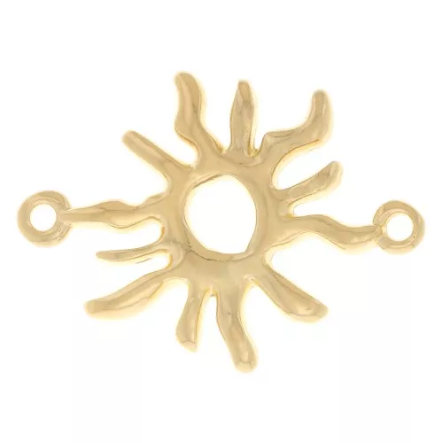 Distanziatore irregolare 26x19 mm - Dorato con oro fino x1