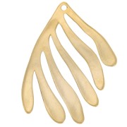 Pendente a forma di alga 40x33 mm - Dorato con oro fino x1