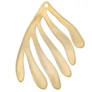 Pendente a forma di alga 40x33 mm - Dorato con oro fino x1