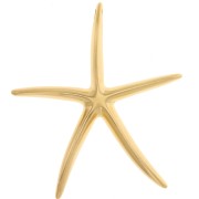 Pendente a forma di stella marina 51x46 mm - Dorato con oro fino x1|raw }}