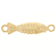 Distanziatore pesce 26x6 mm - Dorato con oro fino x1