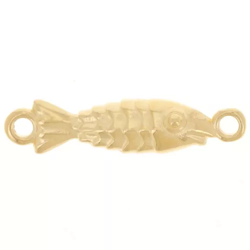 Distanziatore pesce 26x6 mm - Dorato con oro fino x1