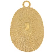 Pendente a forma di conchiglia 38x25 mm - Dorato con oro fino x1