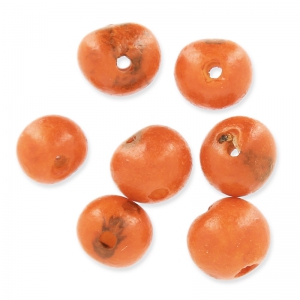 Perla Acai di Brasile 8 mm Arancione x 10