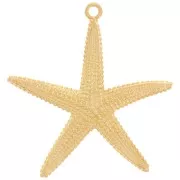 Pendente a forma di stella marina 61x57 mm - Dorato con oro fino x1