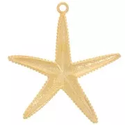 Pendente a forma di stella marina 61x57 mm - Dorato con oro fino x1