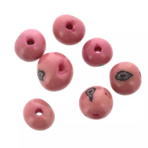 Perla Acai di Brasile 8 mm Rosa x 10