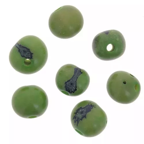 Perla Acai di Brasile 8 mm Verde x 10