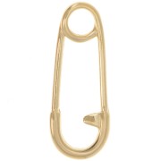 Pendente spilla da balia 23,5x9 mm - Dorato con oro fino x1|raw }}